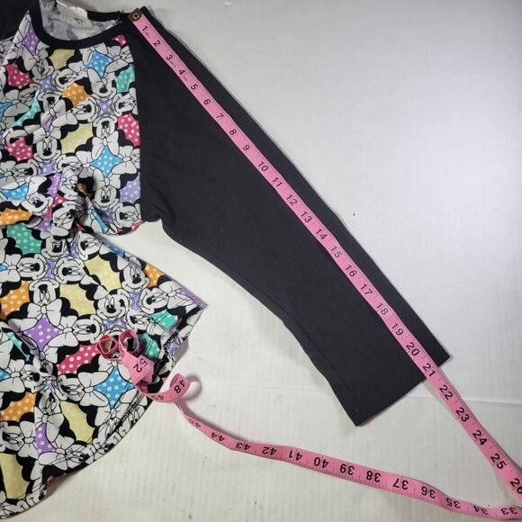 Set of 2Disney Mickey & Minnie Mouse LuLaRoe Raglan Shirts Size Small - Picture 4 of 16